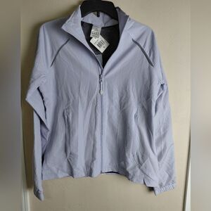 Adidas Lilac 3S Windbreaker Rain Jacket Sz Medium
